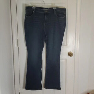 Lane Bryant Magic Waistband Straight Fit High Rise Boot Womens Jeans